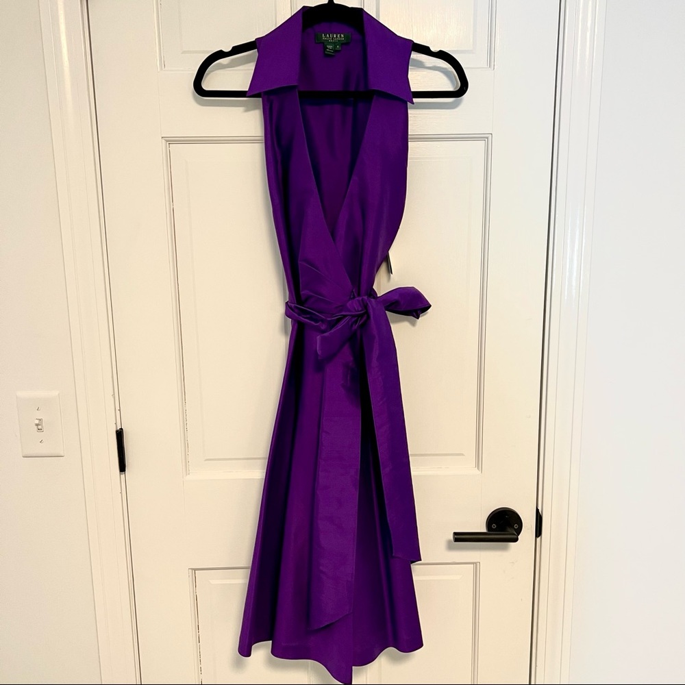 Lauren Ralph Lauren | Silk Highland Fling Dress, Amethyst - NWT